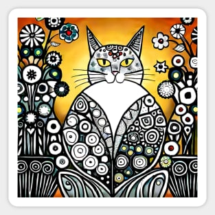 Cat Design Sticker